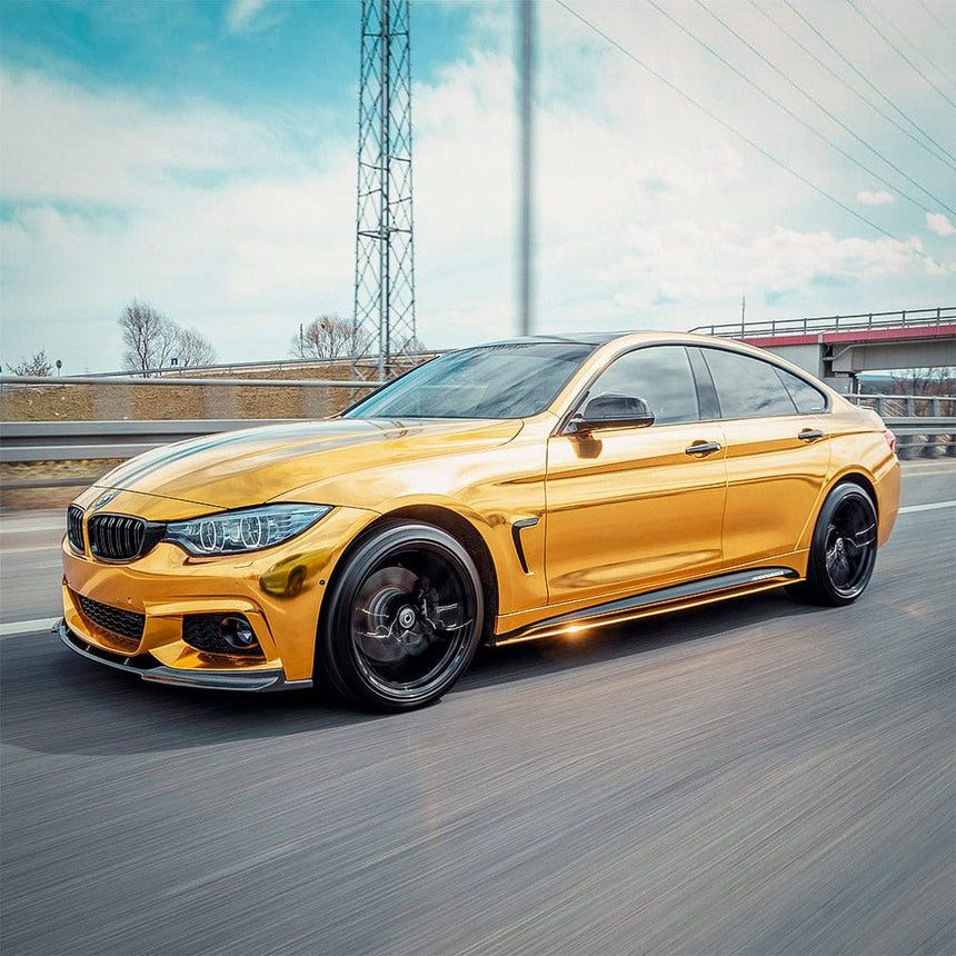 Yellow Gold Chrome (CHM02-HD) Vinyl Wrap - High Quality Car Wraps, vinyl wraps, supper matte & high-gloss colors - Teckwrap